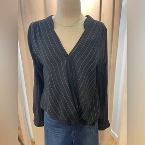 Black Striped Women's Top